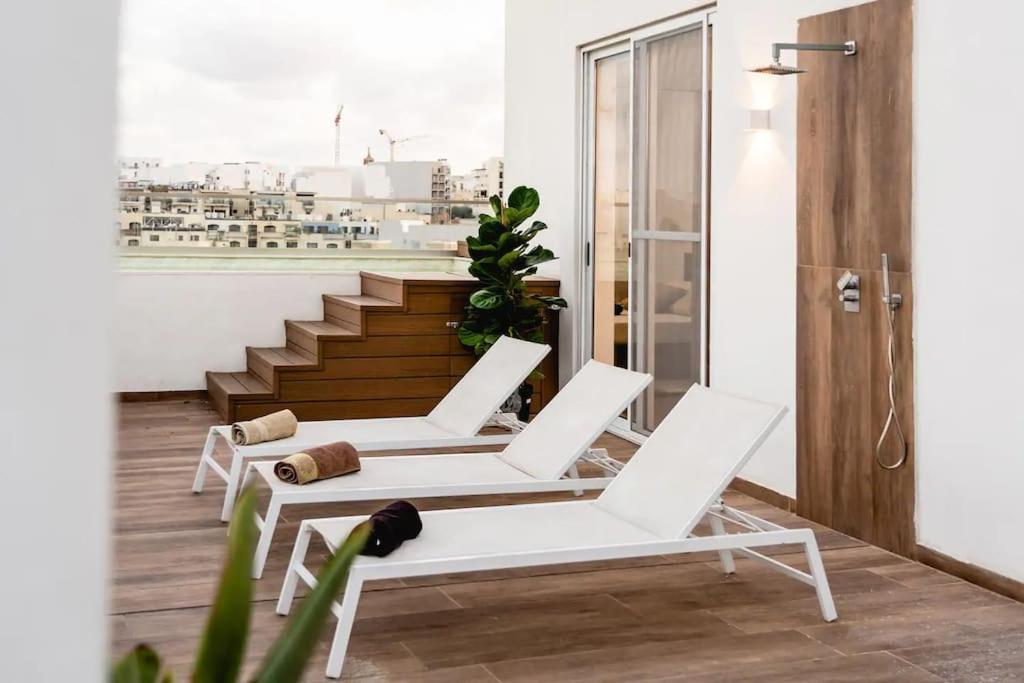 Апартаменти Luxurious & Stylish Penthouse With Private Pool Мсіда Екстер'єр фото